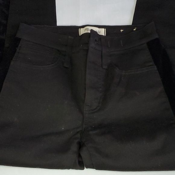 NWOT - Madewell 9" Mid-Rise Skinny Jeans: Velvet Tuxedo Stripe Edition - Picture 3 of 9